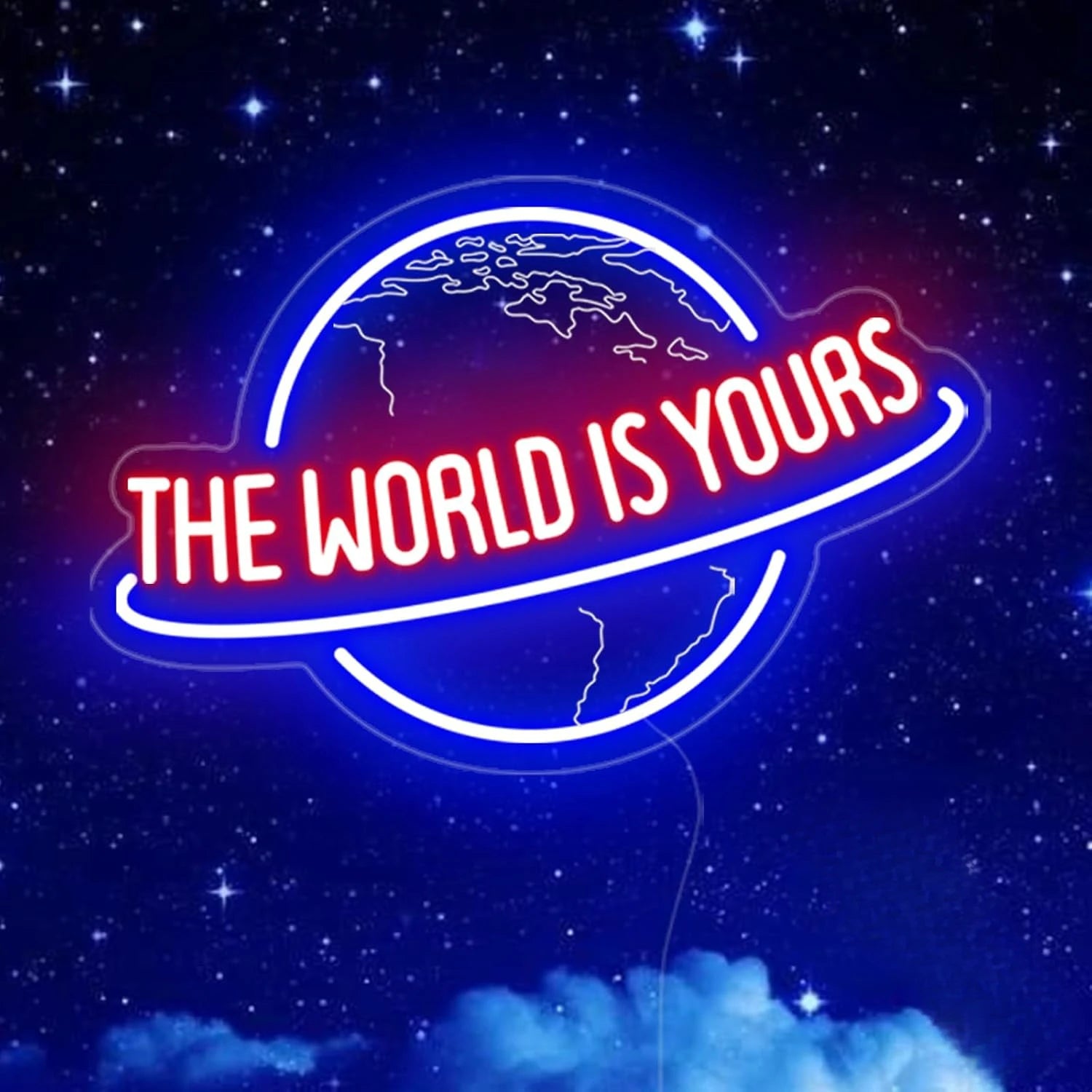 The World is Yours Neon Sign
